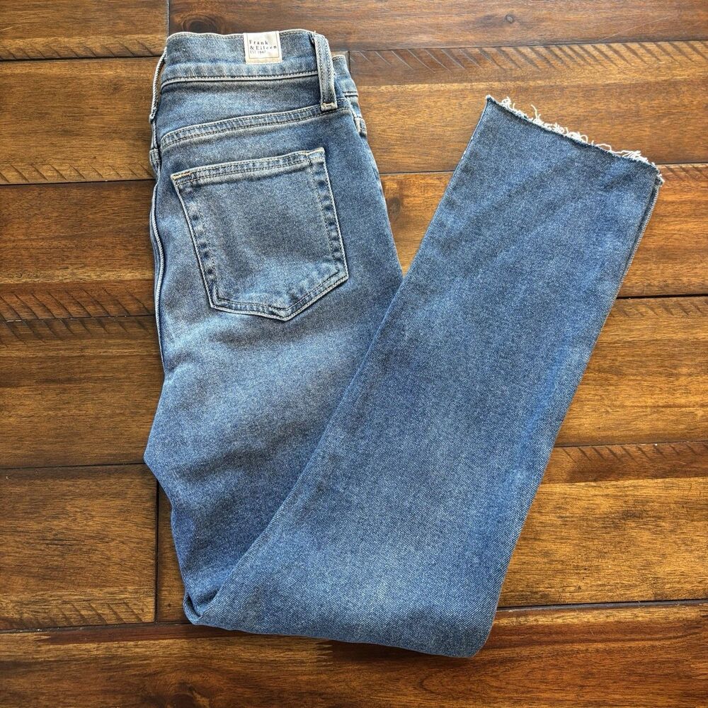 FRANK & EILEEN Cork Everyday Jeans Medium Everyday Blue SZ 25 - Picture 3 of 9